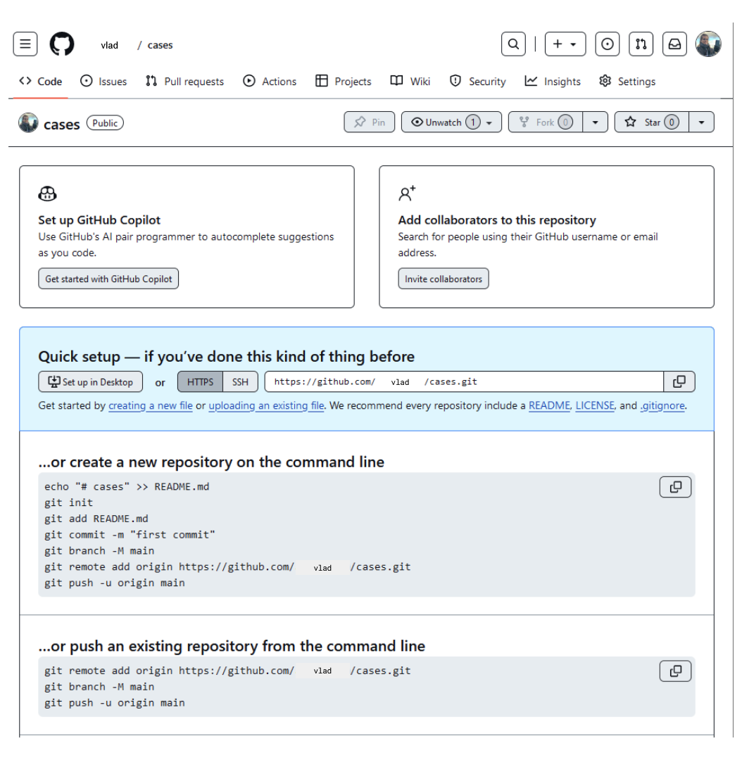 Creating a Repository on GitHub (Step 3)